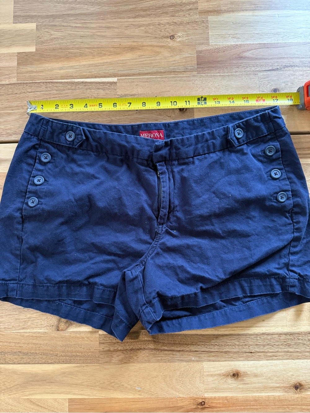 Merona Navy Button-Accent Women’s Shorts